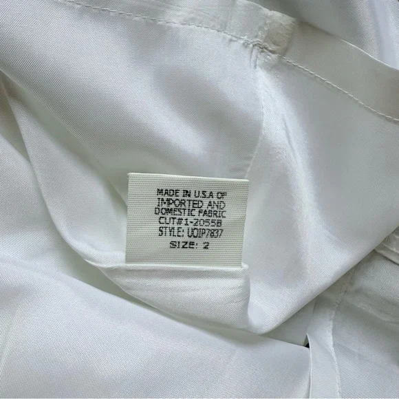 DAVID MEISTER Belted Fit & Flare Blue Green Floral Cocktail Party Dress Size 2 - Picture 15 of 16